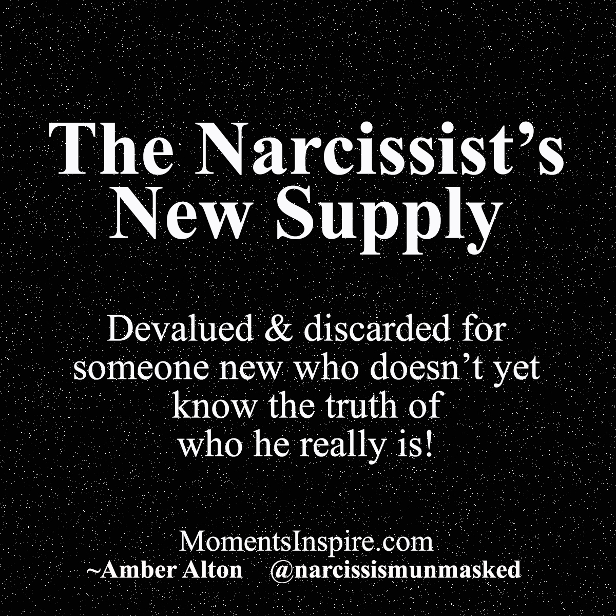When a narcissist loses supply