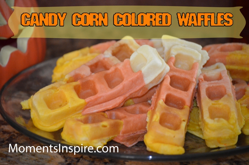 Candy Corn Waffles