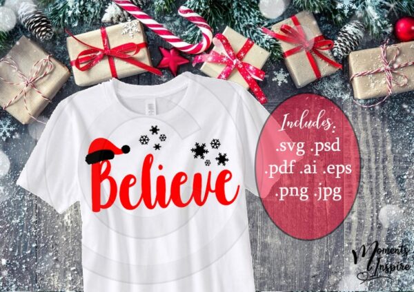 Believe Santa Hat