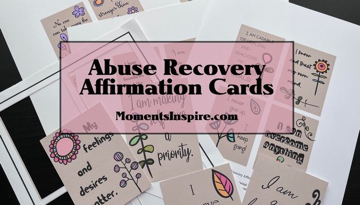 Abuse Recovery Affirmation Cards