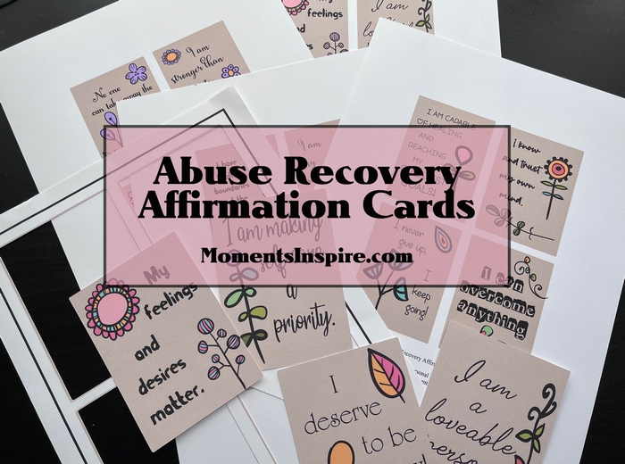 Abuse Recovery Affirmation Cards