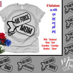 Air Force Family Dog Tags