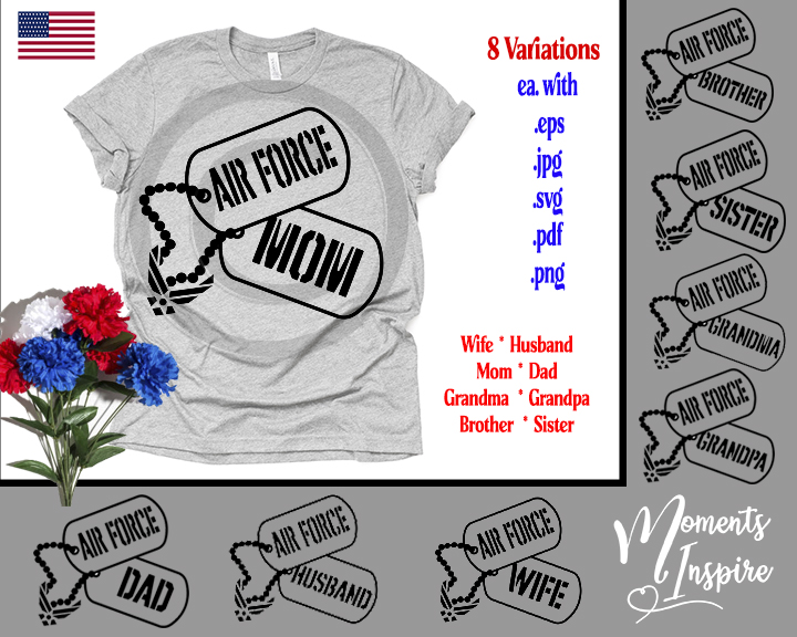 Air Force Family Dog Tags