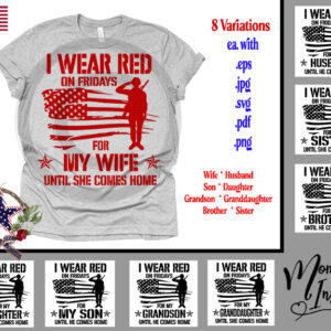 Air Force Family - I Wear Red