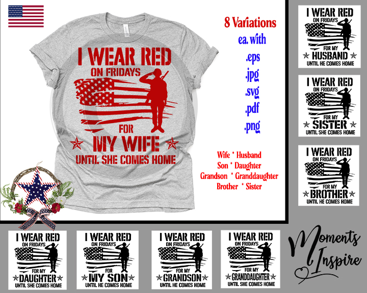 Air Force Family - I Wear Red