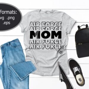 Air Force Mom 1 Layered