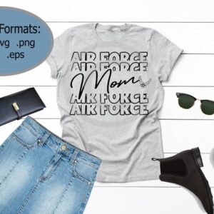 Air Force Mom 2 Layered